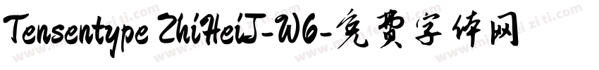 Tensentype ZhiHeiJ-W6字体转换